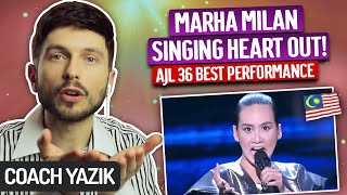 YAZIK reacts to AJL36 BEST PERFORMANCE WINNER - Marsha Milan - CINTA