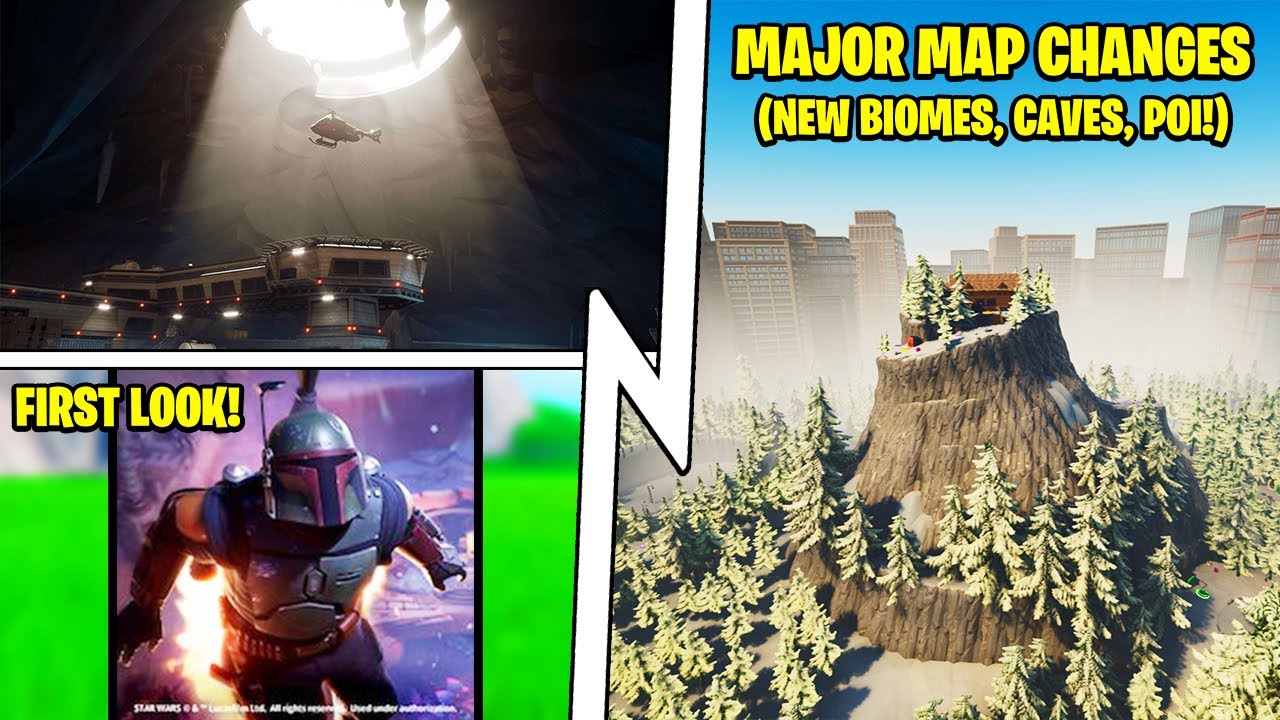 The MAP UPDATE (10 Changes!), Boba Fett Skin, The IO Grotto in Fortnite!