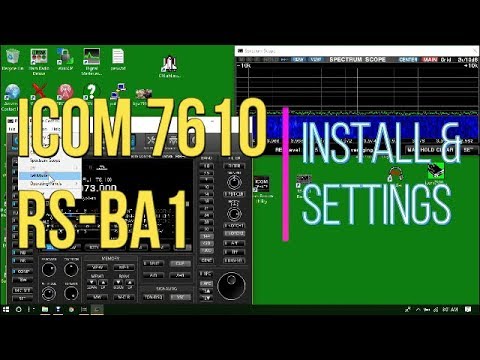 Icom 7610 RS BA1 Installation and Settings