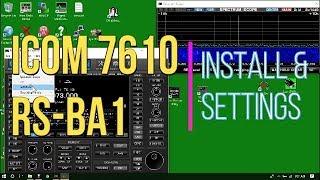 Icom 7610 RS BA1 Installation and Settings