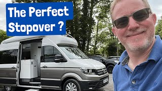 IS THIS THE PERFECT STOPOVER ?! We head to Wales in a VW Grand California Campervan