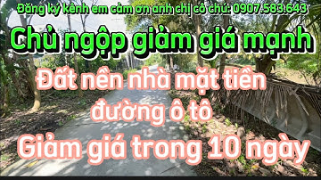 Chủ ngộp thở giảm giá 100 triệu bán gấp nền nhà mặt tiền Đường Dal ô tô kiên Giang