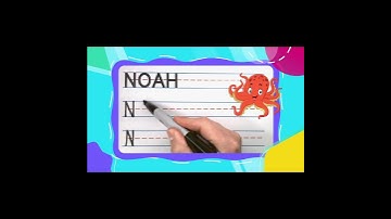 How To Write NOAH -- SUPER FAST | Write With Me! -- FOR KIDS