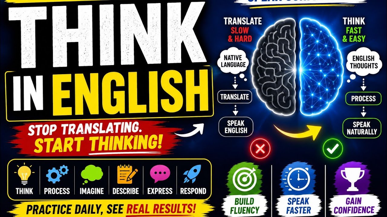 Think Translation Learn How to Think in English Naturally and Speak Fluently Without ...