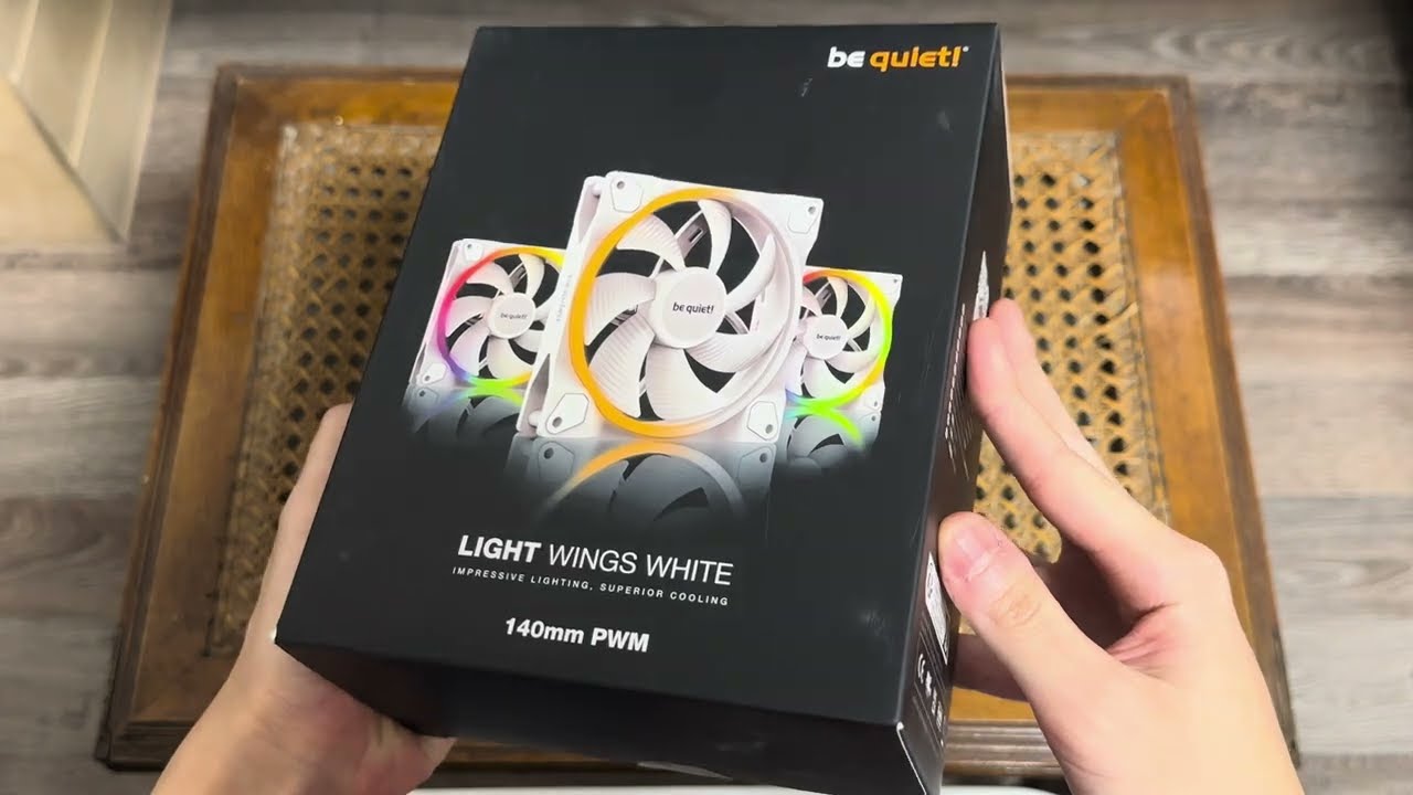 Be quiet! Light wings 140 - White - Unboxing + Installation - YouTube