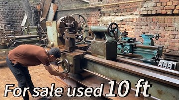 For sale used 10 ft lathe machine hi class lathe machine #technology #hardwork 