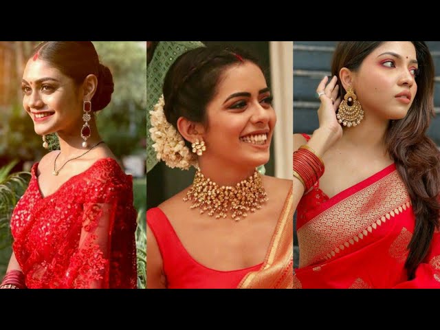 Green Colored Jewellery Styling For Saree - How to style green jewellery  with saree - YouTube