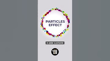How to create vector Particles effect in Adobe Illustrator. #graphicdesign