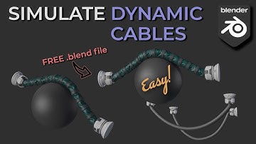 Simulate Complex Cables in Blender EASY! | FREE .blend file