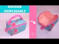 DIY – CÓMO HACER UN NECESER DESPLEGABLE / NECESER MAGIC POUCH / porta cosméticos rectangular