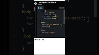 How to use variables in CSS? #shorts