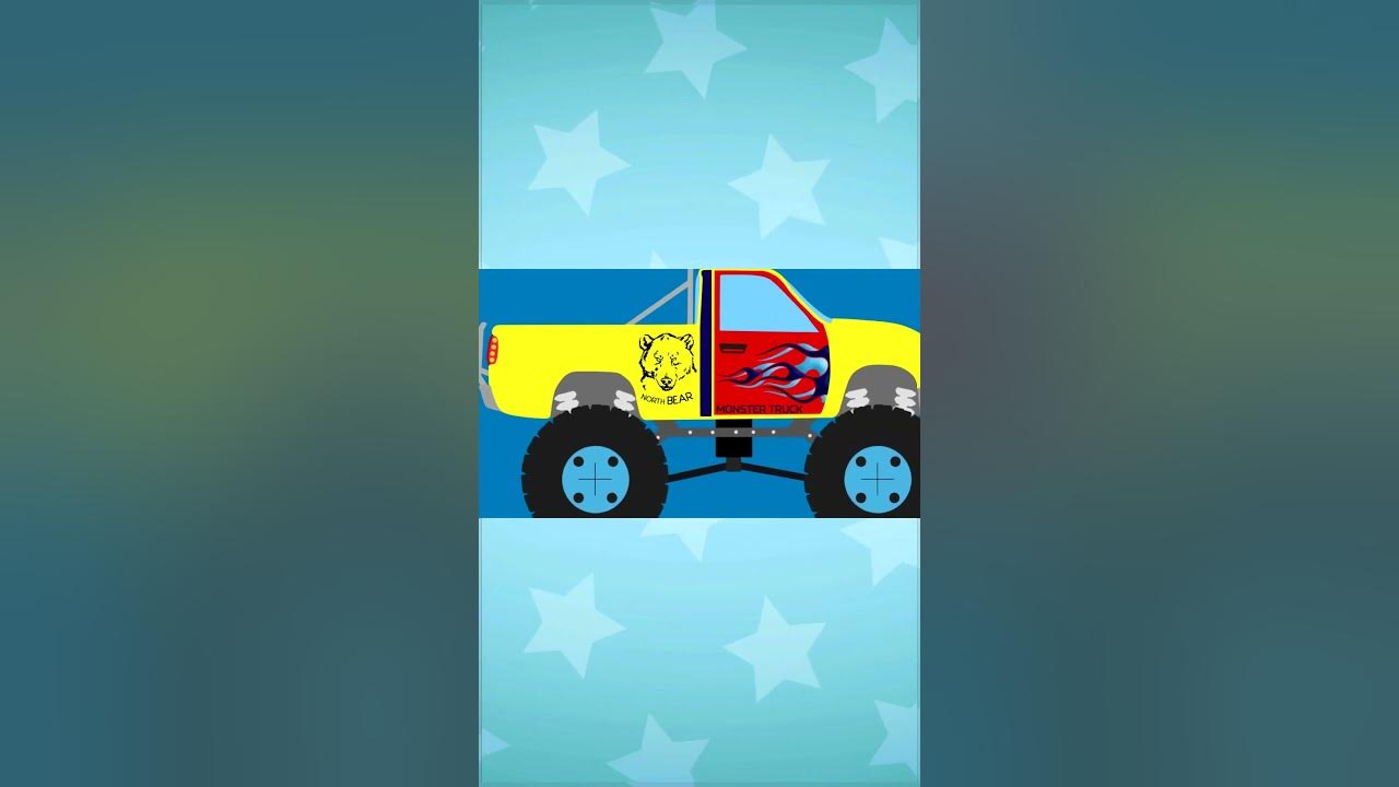 Большие машины - Пожарная Машина Монстр-Трак и Желтые Монстр Траки ...