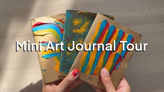 here is what i've made in 2024 so far... // amandaswork mini art journal tour