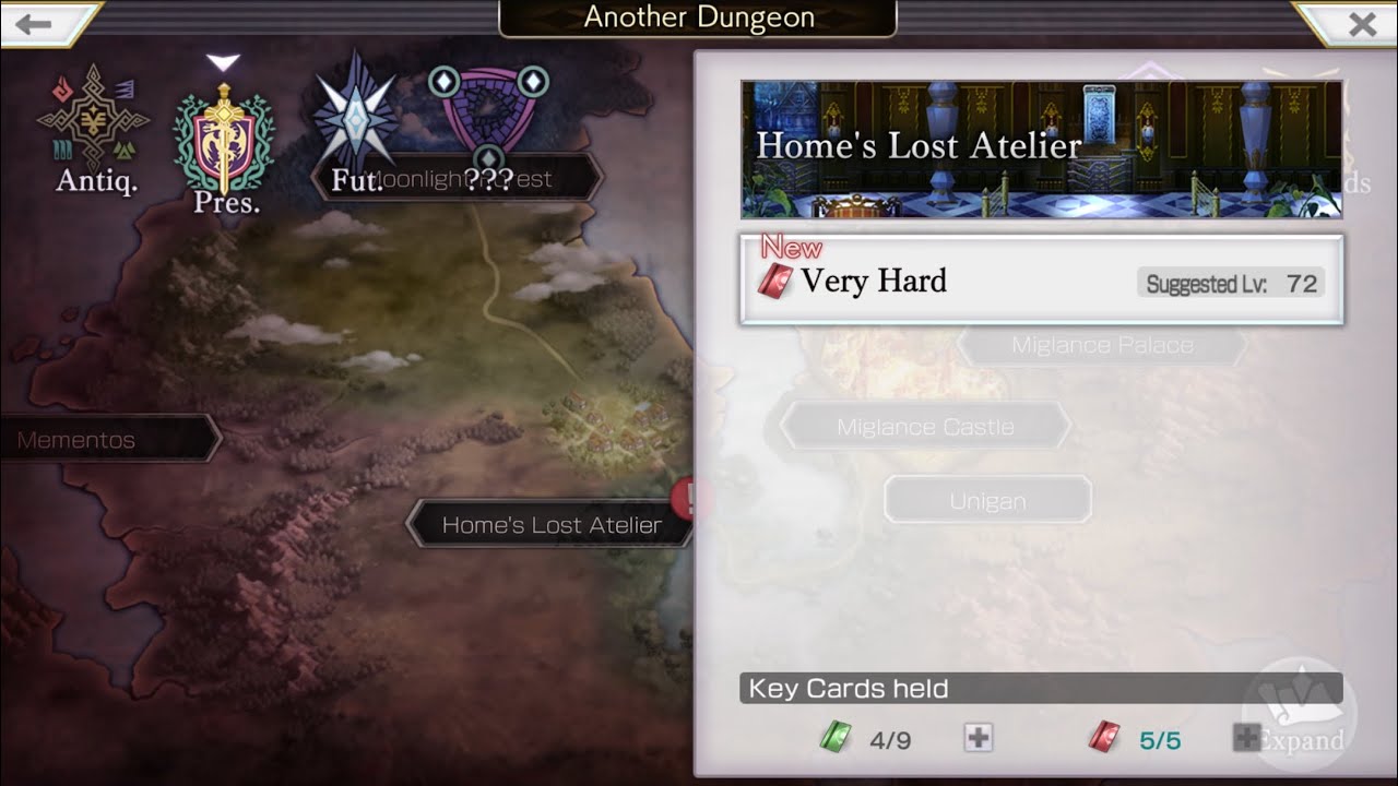 Another Eden Global 2.9.300 Another Dungeon Home's Lost Atelier VH