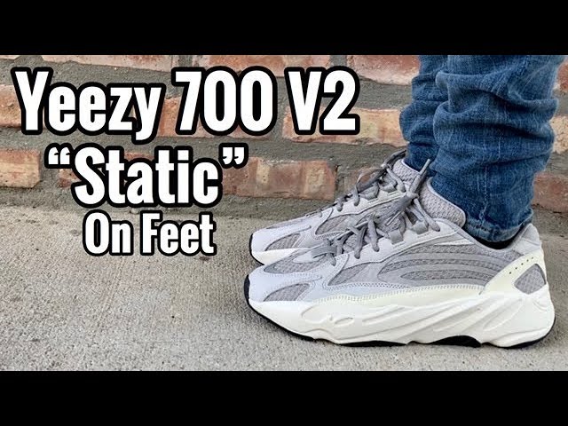 yeezy 700 static on foot