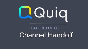 Quiq Demo: Channel Handoff | Quiq