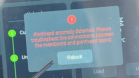 Elegoo Centauri Carbon: Error code 103 Print head Anomaly. Diagnose & fix
