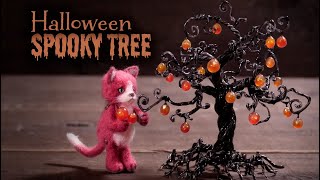 【UVレジン】ハロウィン2021 お化けの木 DIY Halloween 2021 Spooky Tree  [UV Resin ]