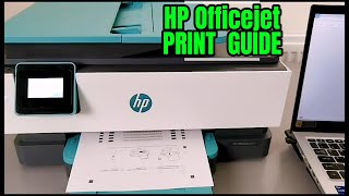 How To  Print With HP Officejet 8015e and From a  Computer