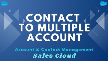 Contact To Multiple Account | Account & Contact Management | Sales Cloud | Salesforce
