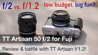 Budget 50mm APS-C lens battle: TT Artisan 50mm f/2 vs. f/1.2