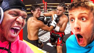 Sidemen & AnEsonGib React To FaZe Jarvis KNOCKING OUT Michael Le