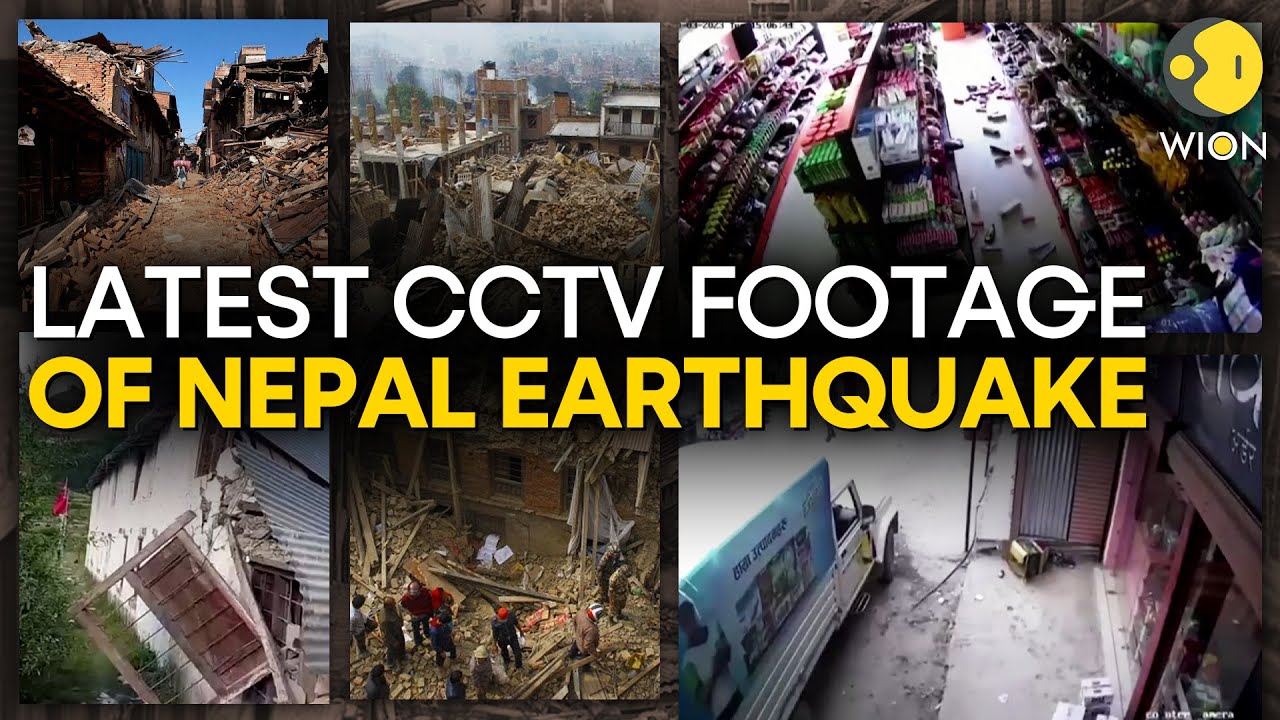 Earthquake in Nepal Latest CCTV Footage Shows How Nepal Earthquakes Rattle Shops  School I Wion