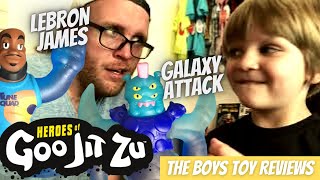 Heroes of Goo Jit Zu Galaxy Attack vs Space Jam Super LeBron James Goo Jit zu 