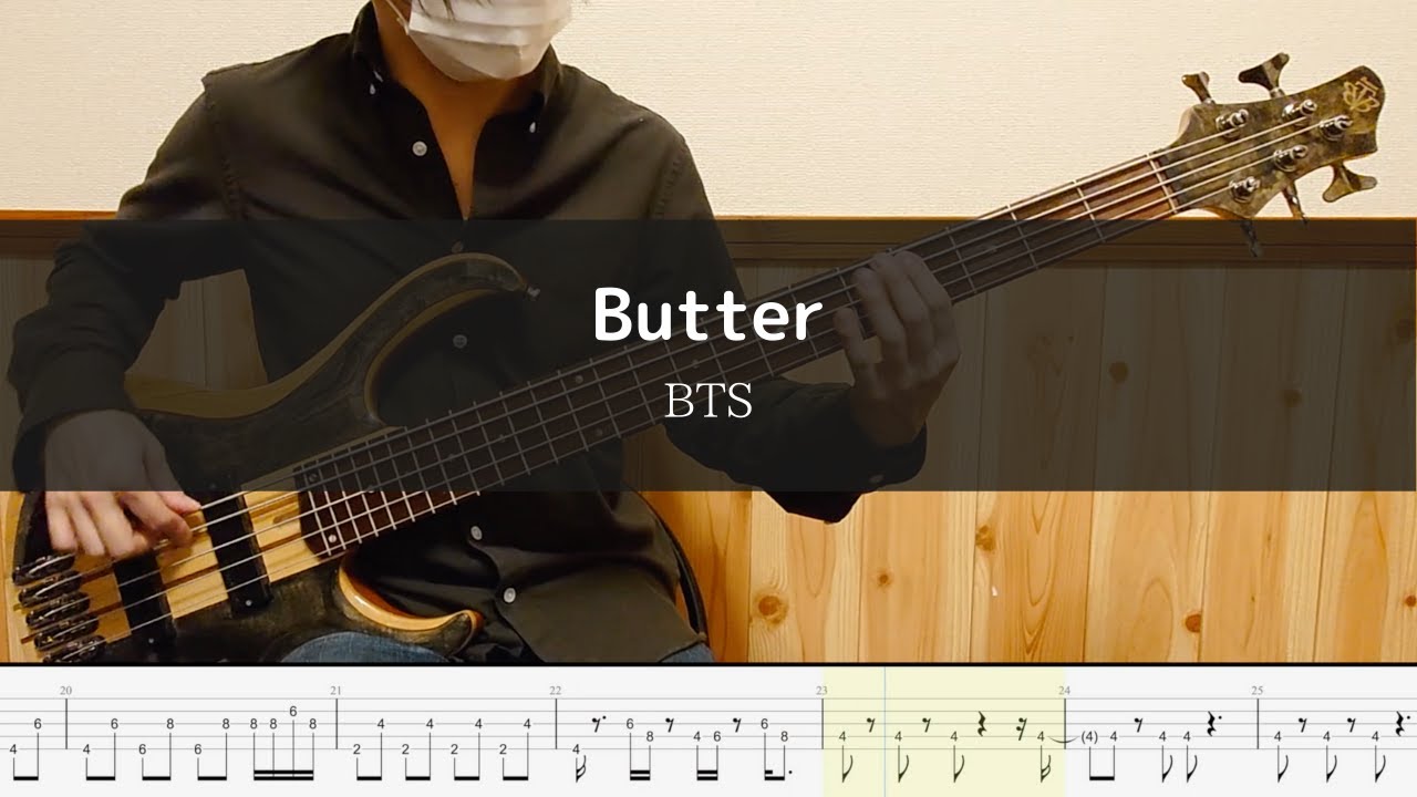 BTS - Butter - Bass Cover 弾いてみた 방탄소년단