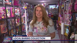 A woman in Potomac shows off her massive Barbie collection