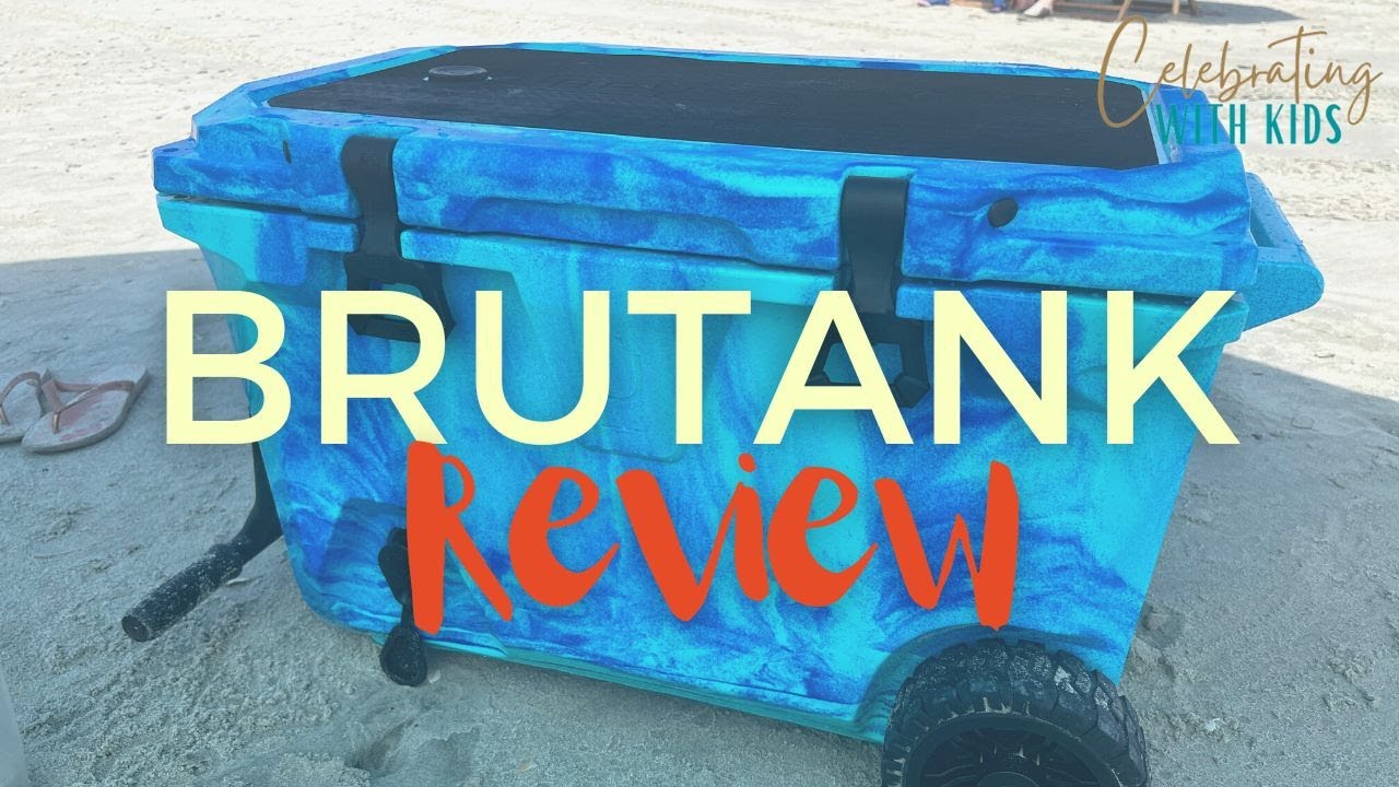 BruMate BruTank 55-Quart Rolling Cooler Ocean Swirl