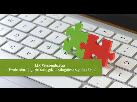 LEX Personalizacja - Nowości w LEX