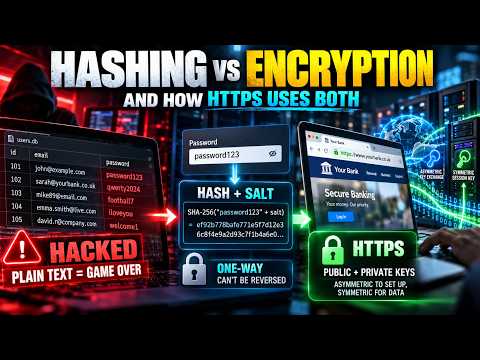 Hashing vs Encryption vs Keys Explained: Symmetric vs Asymmetric with Real Examples)