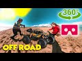 360 Video Kids are playing with off-road car 360 VR