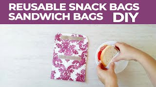 How to Make Reusable Snack Bags - Snack, Sandwich, and Gallon – Quiltd  Studios