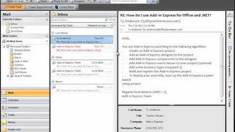 Build a custom Outlook form to display information from contact cards