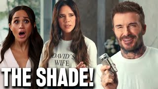 UNAIRED David & Victoria Beckham Superbowl Commercial Outtakes SHADE Meghan Markle & Prince Harry!?!