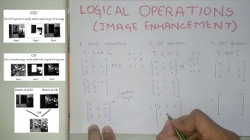 Logical operation in Image Enhancement - Digital Image processing