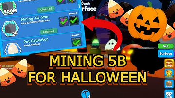 I Mined 5 Billion Blocks for Halloween!🎃- Mining Simulator 2