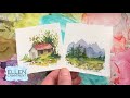 Watercolor Tutorial Landscape Vignettes for Beginners/ Mini Monday Madness