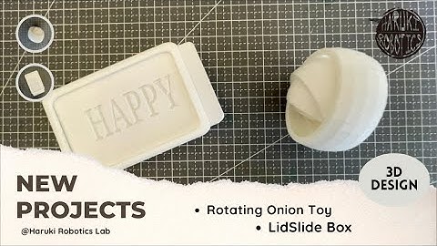 Kids Design Magic: 3D Printed Onion Rings & Sliding Lid Box