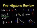 Pre-Algebra - Basic Introduction!