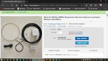 Where I purchased the MLA 30 Plus Loop antenna on ebay March 9th 2020