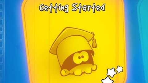 Walkthrough longplay "Cut the Rope Experiments". Episode "Getting started"
