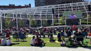 Cleveland Browns watch party at Centennial Plaza in downtown Canton September 2021