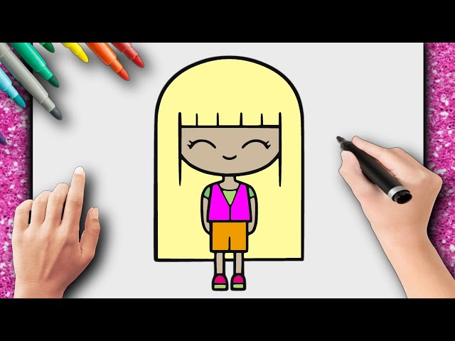 7 Desenhos de Bonecas Fofas para Imprimir e Colorir