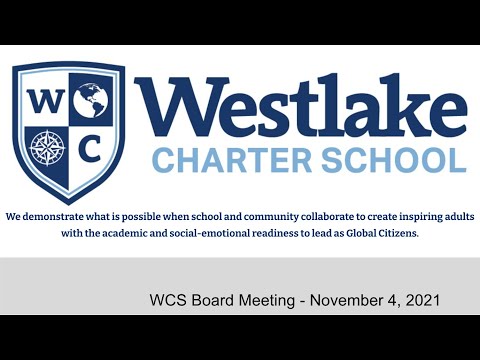 Westlake Charter School - November, 2021 - Board Meeting