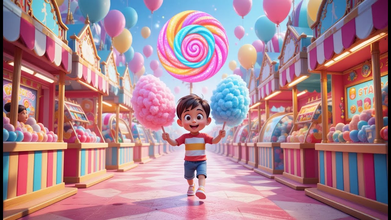 Jack the Cotton Candy Sweet | Magical Candy Song for Kids | Sing Along With Kids