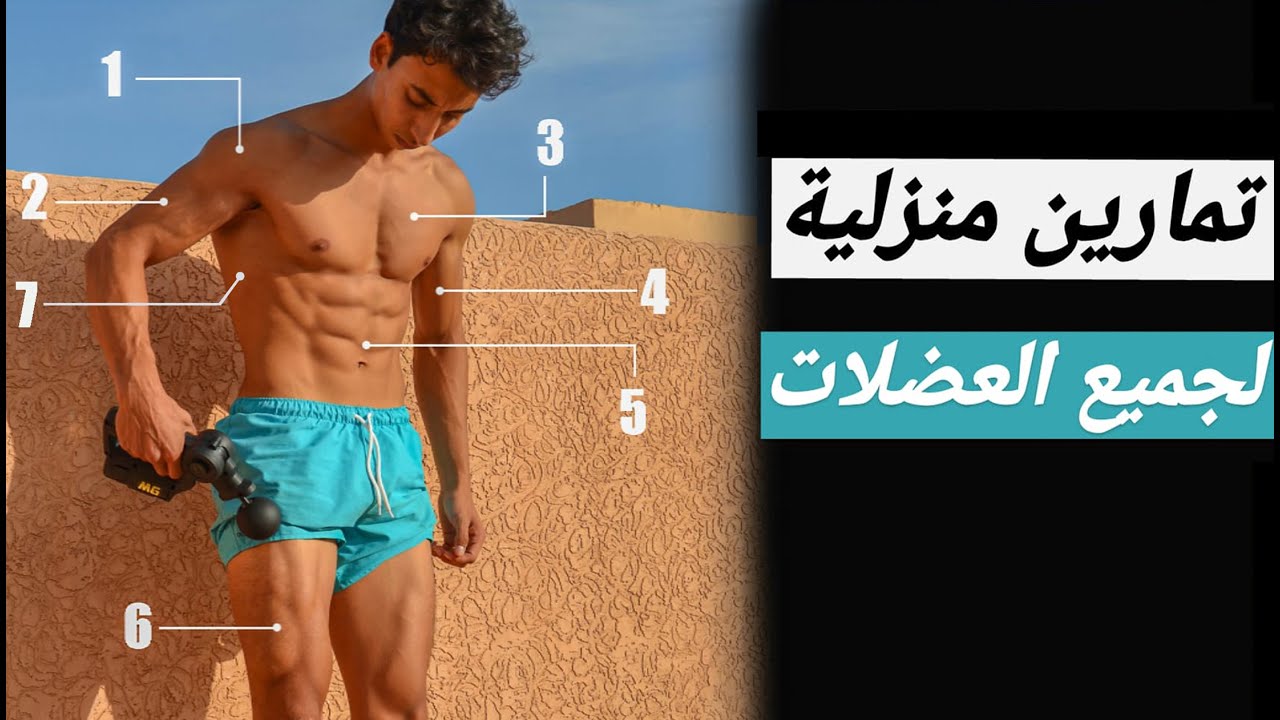 🔥أقوى التمارين المنزلية لجميع العضلات  بدون أوزان + برنامج تدريبي🗓