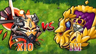 PVZ Fusion 3.1 Challenge! 10 Ultimate Fire God VS Ultimate Goblin King 1M HP - Who Will Win?